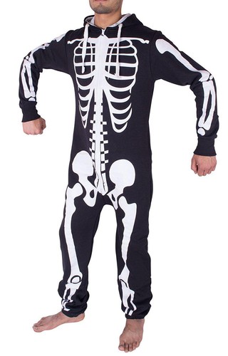 Costume scheletro unisex uomo