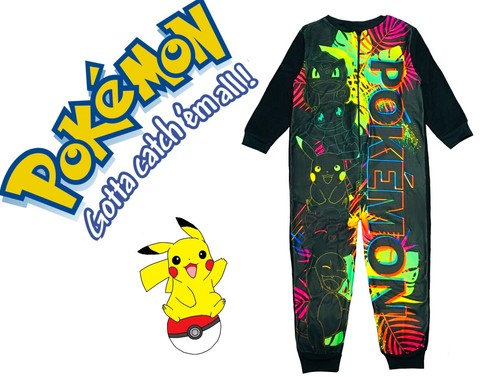 Pigiama ragazzo pokemon nero - ragazzo,